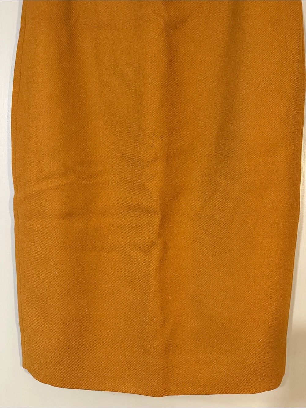 J.Crew Wool Pencil Skirt Rust Orange Camel Brown Classic Career Skirt Workwear - Picture 6 of 11